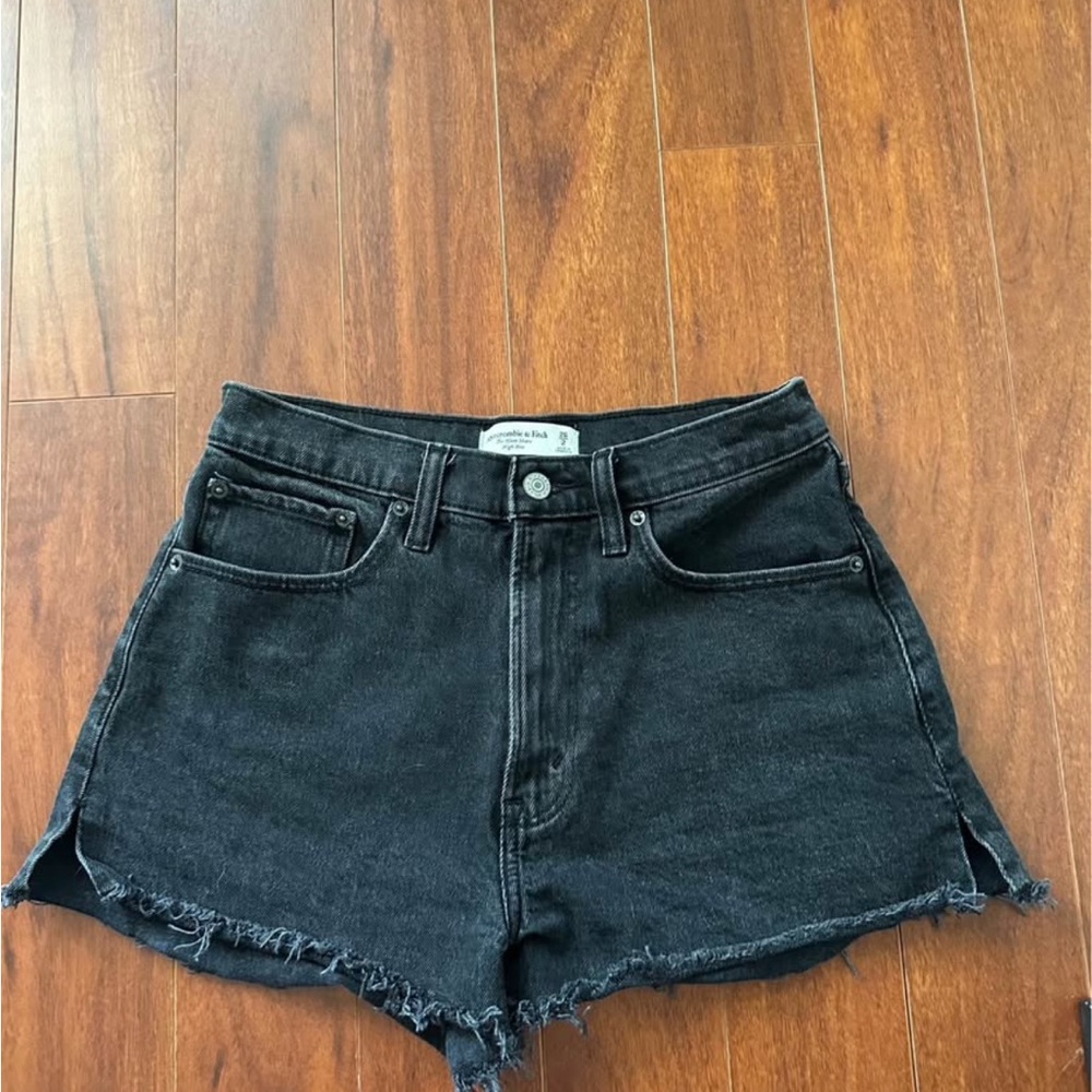 Abercrombie & Fitch Black Jean Shorts